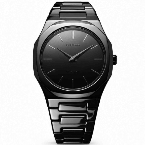 Montre D1 Milano Ultra Thin - Black Mirror � combiner
