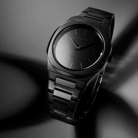 Montre D1 Milano Ultra Thin - Black Mirror