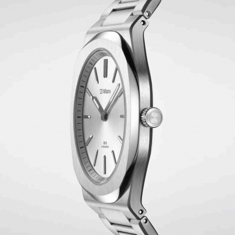 Montre D1 Milano Ultra Thin - Groovy Silver