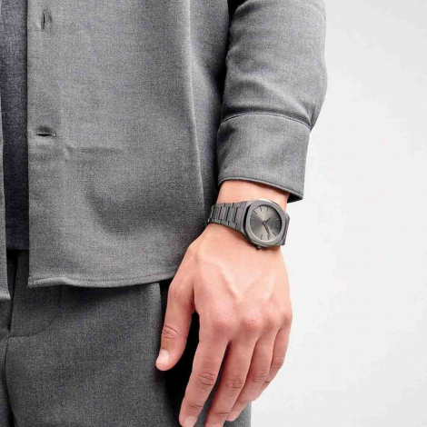 Montre D1 Milano Ultra Thin Monochrome Antracite