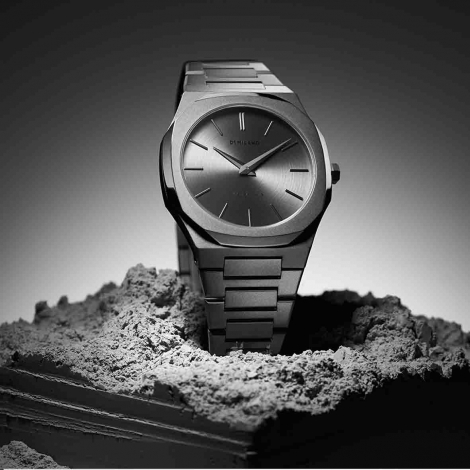 Montre D1 Milano Ultra Thin Monochrome Antracite