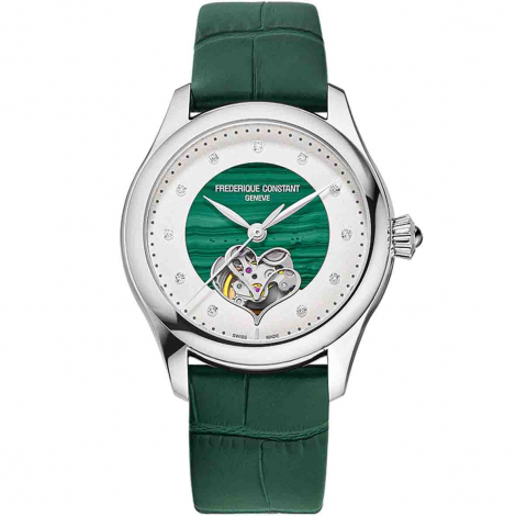 Montre Fr�d�rique Constant Classics Ladies Automatic Double Heart Beat - Malachite