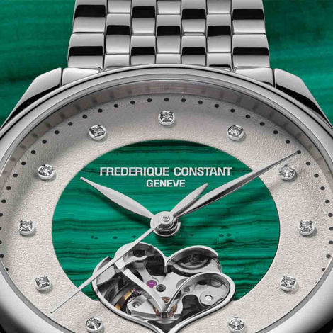 Montre Fr�d�rique Constant Classics Ladies Automatic Double Heart Beat - Malachite