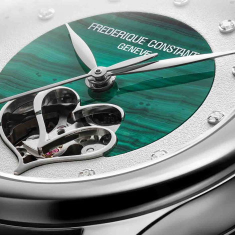 Montre Fr�d�rique Constant Classics Ladies Automatic Double Heart Beat - Malachite