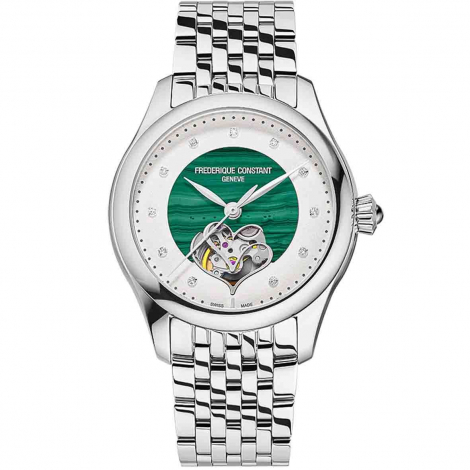 Montre Fr�d�rique Constant Classics Ladies Automatic Double Heart Beat - Malachite