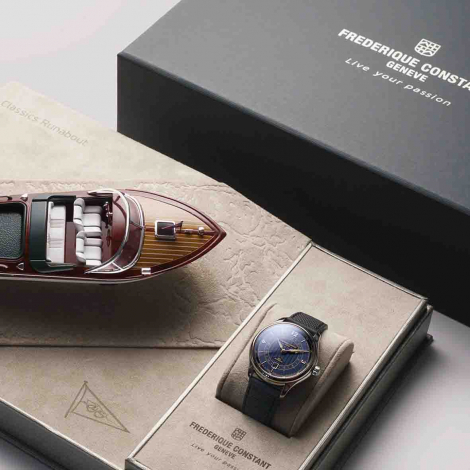  Montre  Fr�d�rique Constant Runabout GMT