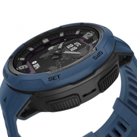 Montre Garmin Instinct Crossover Solar - Bleue