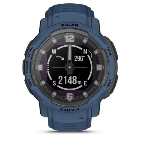 Montre Garmin Instinct Crossover Solar - Bleue