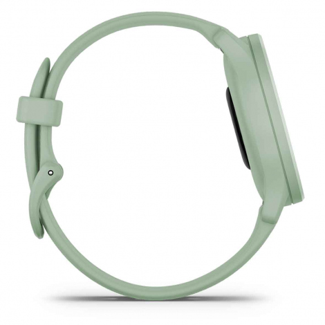 Montre Garmin Vivomove Sport Silver - bracelet vert deau 