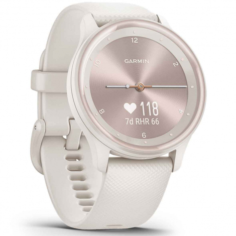 Montre Garmin Vivomove Sport White cream Silicone