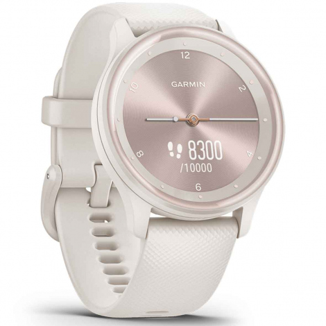 Montre Garmin Vivomove Sport White cream Silicone