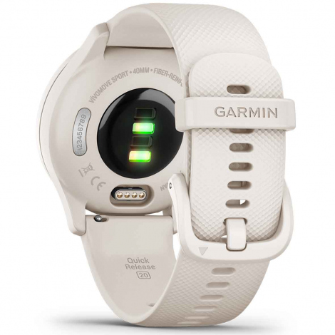 Montre Garmin Vivomove Sport White cream Silicone