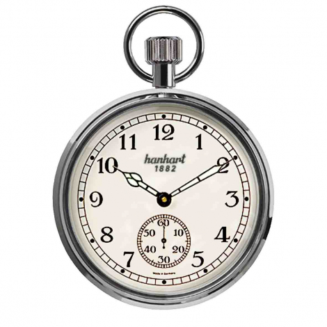 ⇒ Montre Gousset Hanhart Board Time Beige