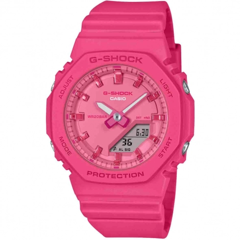 Montre GShock Classic Lady - Srie GMA-P2100 - Rose Fluo