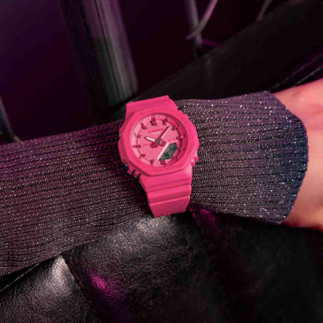 Montre GShock Classic Lady - Srie GMA-P2100 - Rose Fluo
