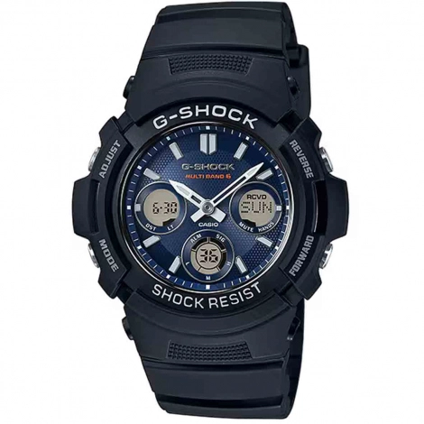 Montre GShock Classic - Srie AWG-M100 - Gris anthracite & Bleu