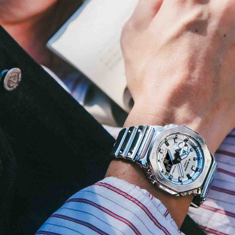 Montre GShock G-Steel - GM-2100 Series - Argent