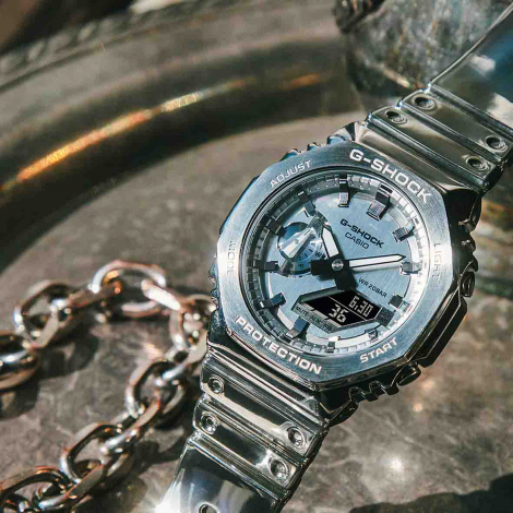 Montre GShock G-Steel - GM-2100 Series - Argent