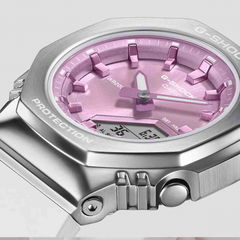 Montre GShock G-Steel Lady - Srie GM-S2100 - Blanc & Rose