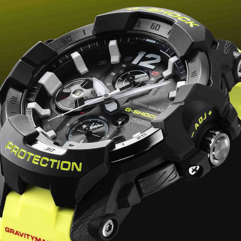 Montre GShock Master of G - GravityMaster - Vert Fluo