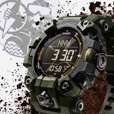 Montre GShock Master of G - Mudman - Kaki
