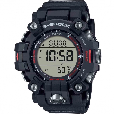 Montre GShock Master of G - Mudman - Noir & Rouge