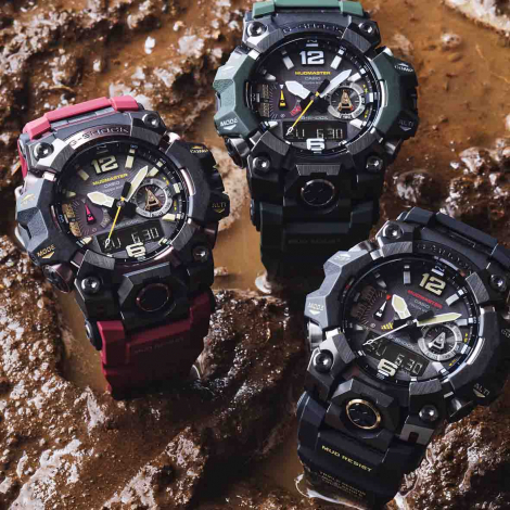 Montre GShock Master of G - Mudmaster - Noir & Argent