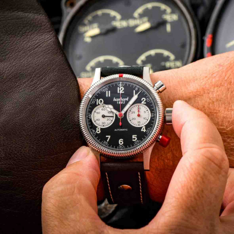Montre Hanhart 1882 Pionner MK2 Panda Invers