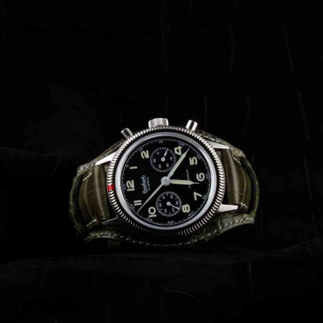 Montre Hanhart 417 ES - 39mm - Steve Mc. Croco Kaki