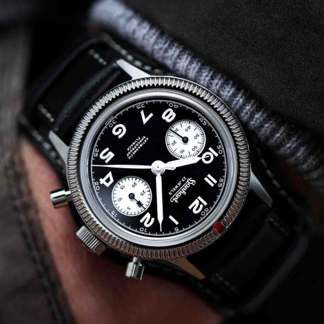 Montre Hanhart 417 ES Flyback Panda - 1954