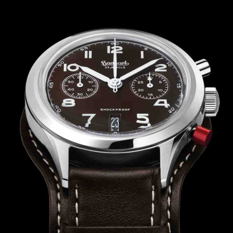 Montre Hanhart 417 ES Mocha Flyback Steve Mc. 