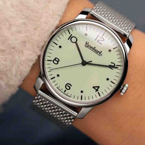 Montre Hanhart Pioneer Silva Pistachio - Noir