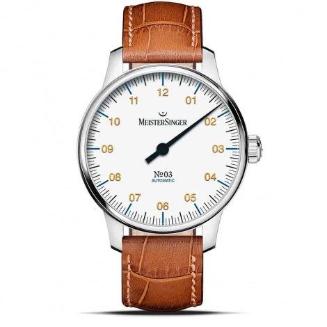 Montre MeisterSinger №03 38mm - Blanc