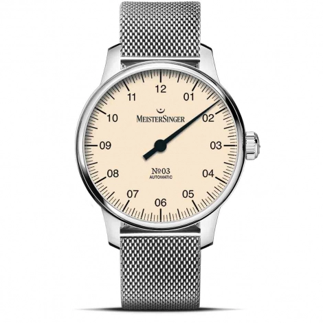 Montre MeisterSinger №03 38mm - Ivoire
