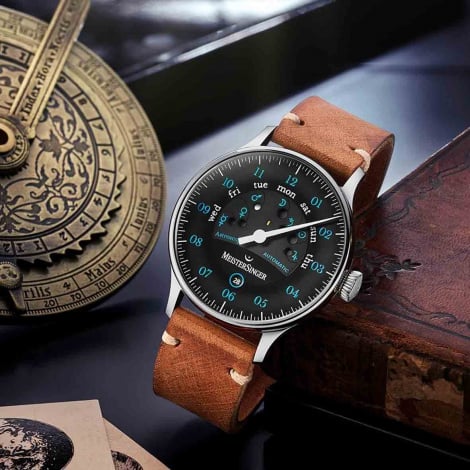 Montre MeisterSinger Astroscope Noir-bleu