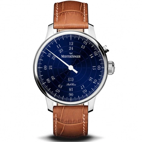 Montre MeisterSinger Bell Hora Bleu