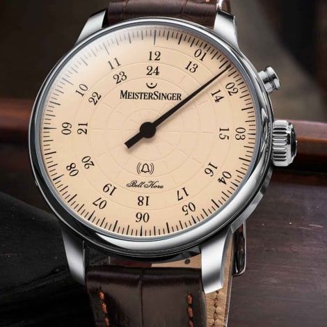 Montre MeisterSinger Bell Hora Ivoire naturel