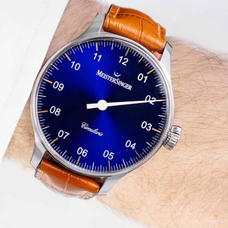 Montre MeisterSinger Circularis  Bleu soleill