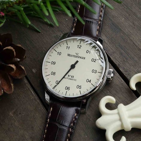 Montre MeisterSinger N 03 Auto - Ivoire