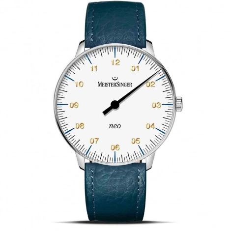 Montre MeisterSinger Neo - Blanc avec verre saphir