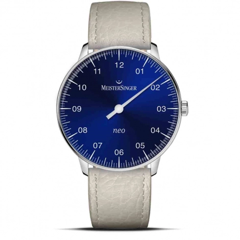 Montre MeisterSinger Neo - Bleu soleil avec verre saphir