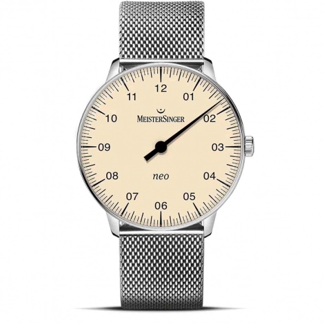 Montre MeisterSinger Neo - Ivoire avec verre saphir