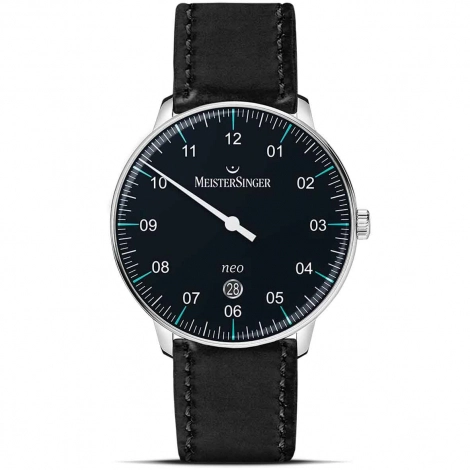Montre MeisterSinger Neo Plus - Noir & Bleu Azur