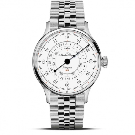 Montre MeisterSinger Pangaea Day Date 365 - Blanc