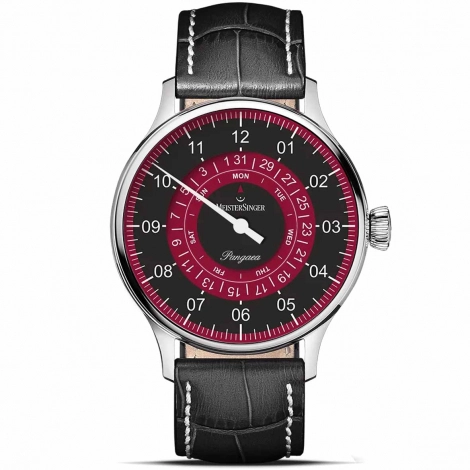 Montre MeisterSinger Pangaea Day Date Noir-Bordeaux