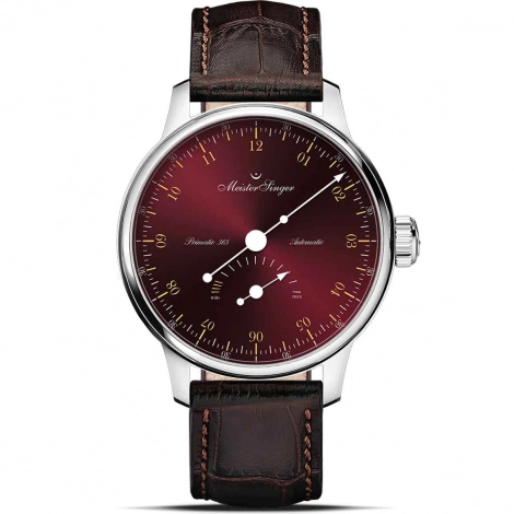 Montre MeisterSinger Primatic - Bordeaux