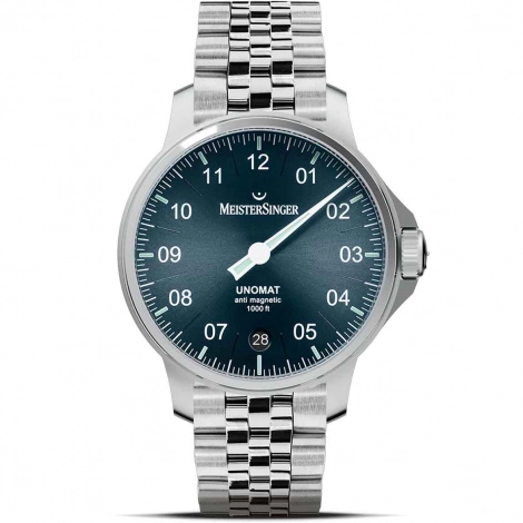Montre MeisterSinger Unomat - Bleu Acier