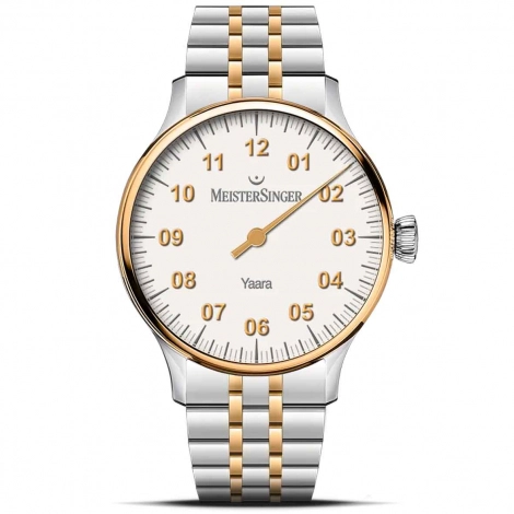 Montre MeisterSinger Yaara - Blanc avec Or