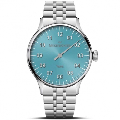 Montre MeisterSinger Yaara - Bleu glac