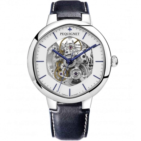 Montre Pequignet Exagone Squelette blanc